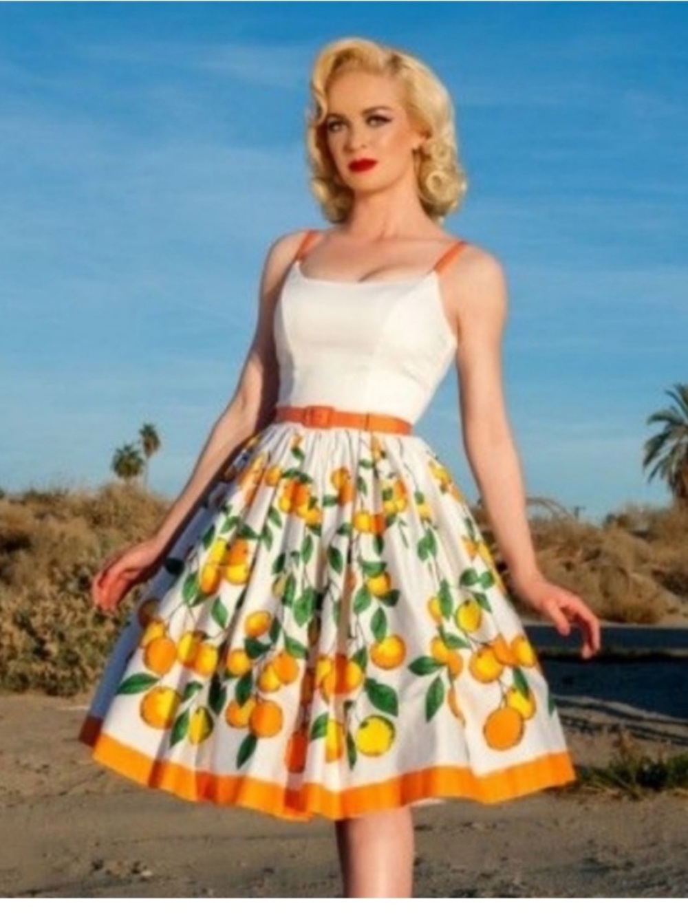 Pinup Couture Oranges Jenny dress